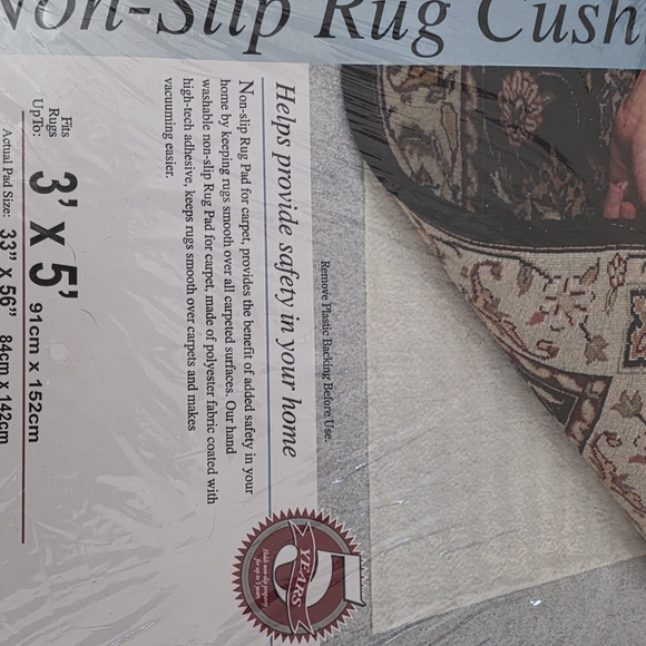 Non-Slip Rug Cushion - White - Picture 3 of 3